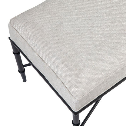 Aciento Bench Ottoman - Natural Linen