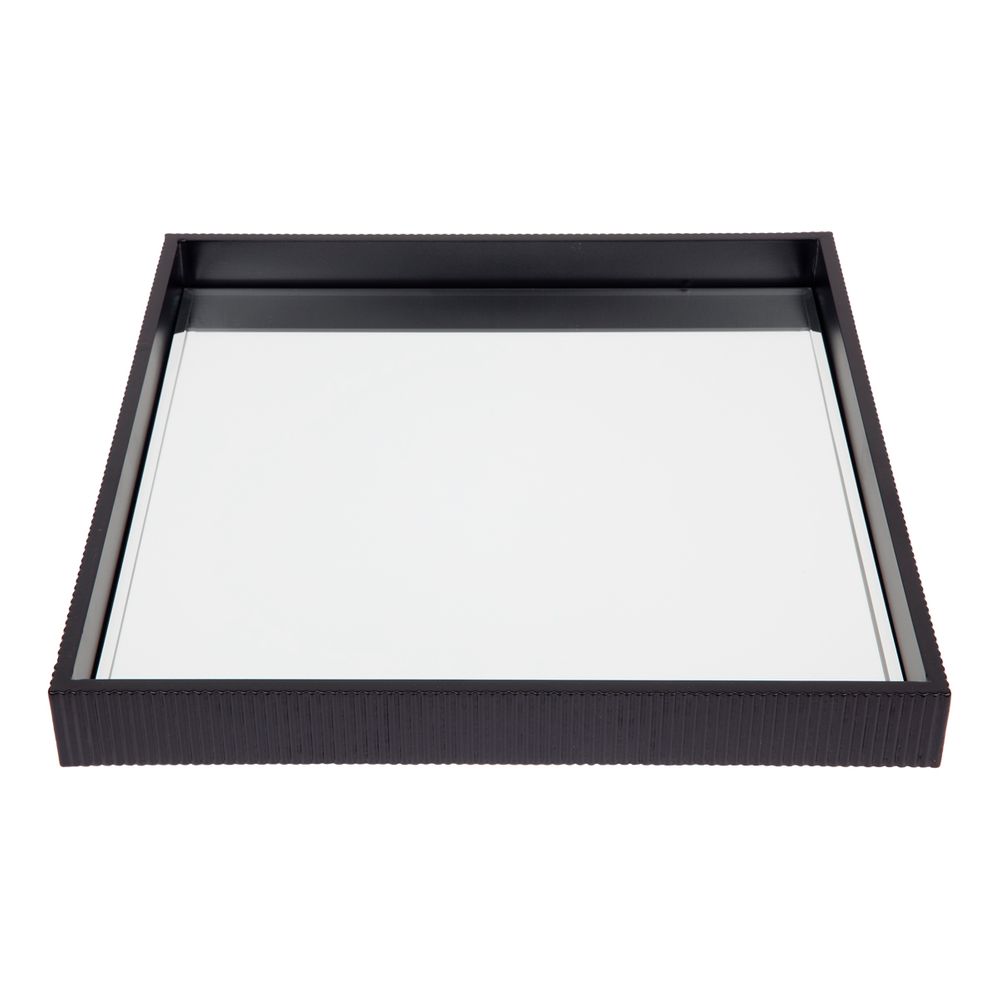 Vittorio Mirrored Tray - Medium Black