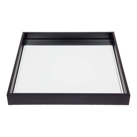 Vittorio Mirrored Tray - Medium Black