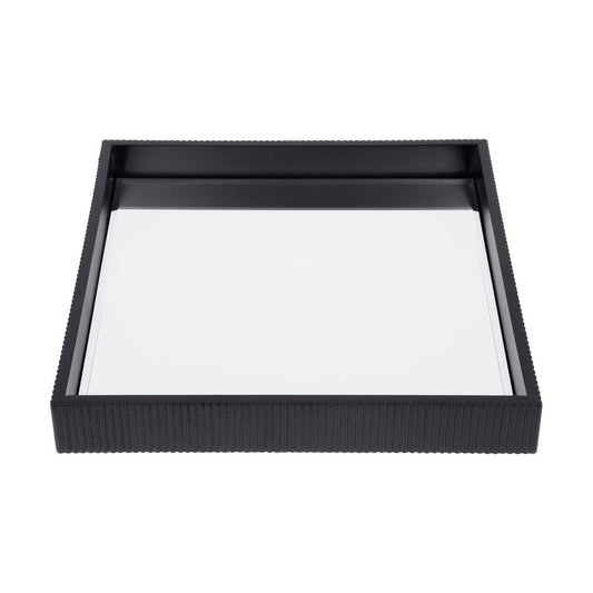 Vittorio Mirrored Tray - Small Black