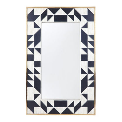 Tangram Bone Inlay Wall Mirror