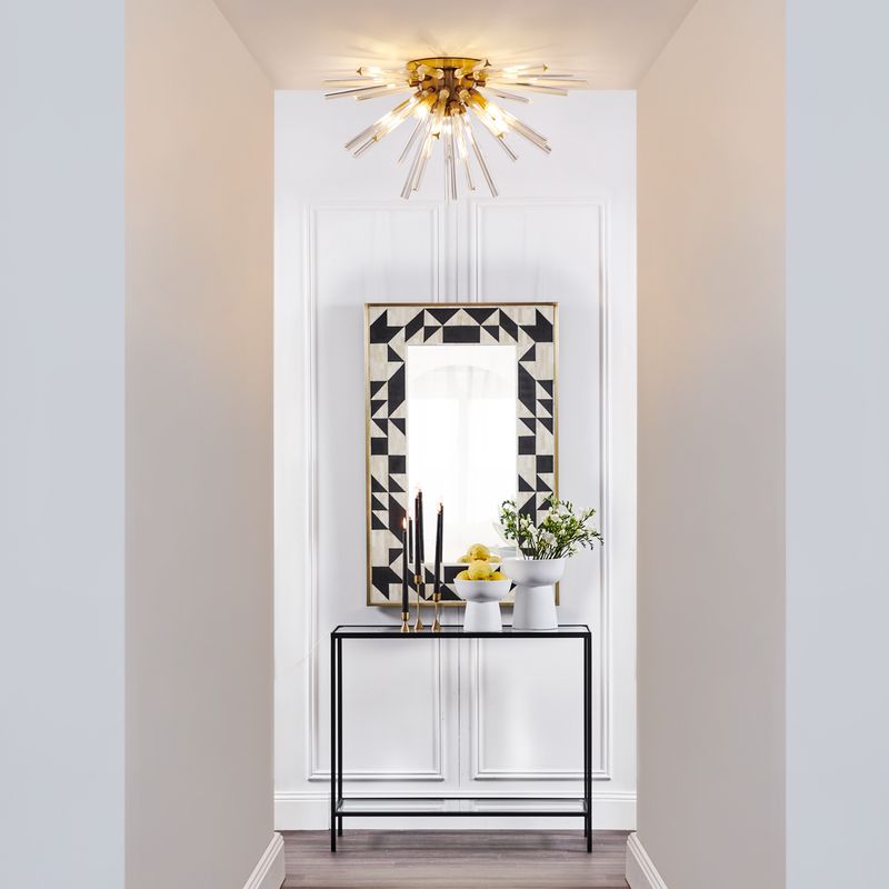 Tangram Bone Inlay Wall Mirror