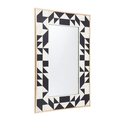 Tangram Bone Inlay Wall Mirror