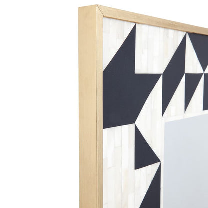 Tangram Bone Inlay Wall Mirror