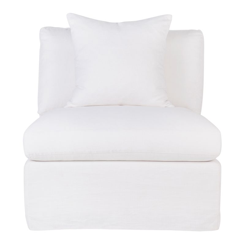 Suffolk Slip Cover Occasional Chair - White Linen