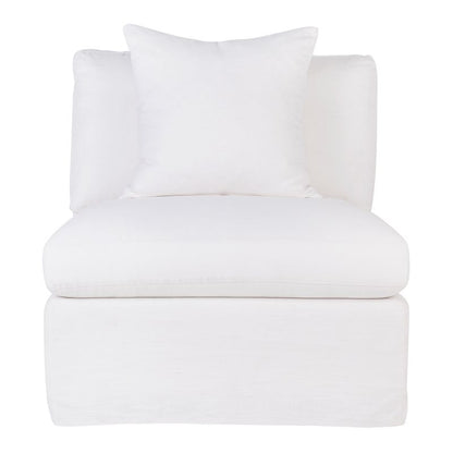 Suffolk Slip Cover Occasional Chair - White Linen