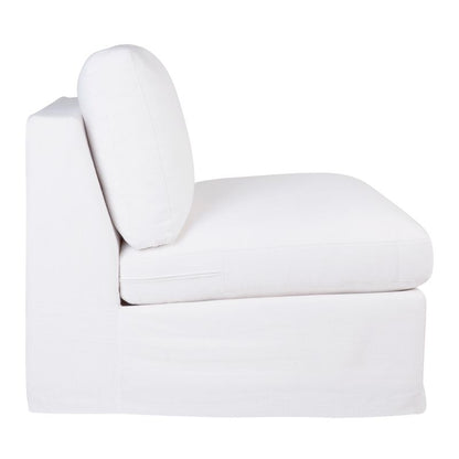 Suffolk Slip Cover Occasional Chair - White Linen