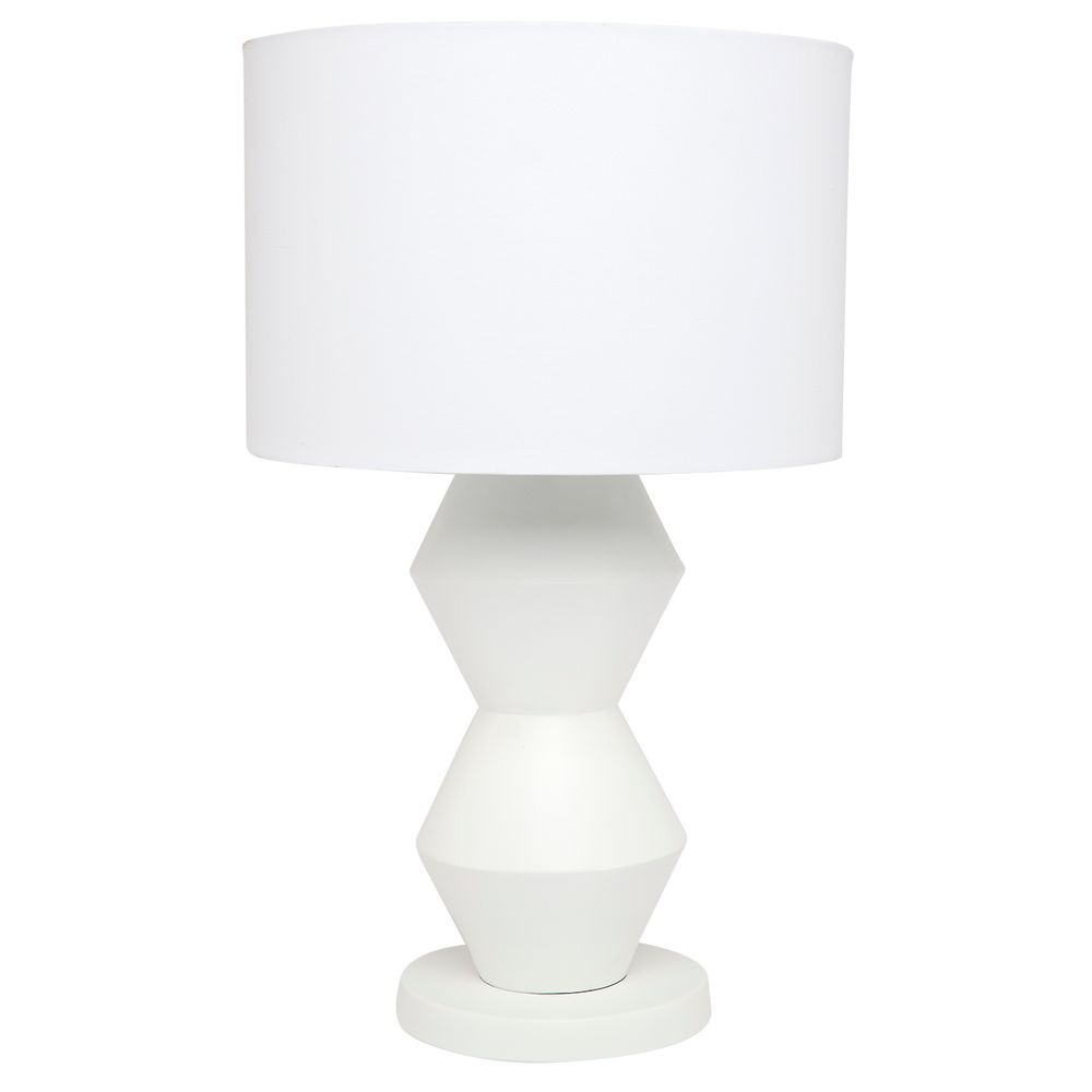 Angular Table Lamp - White