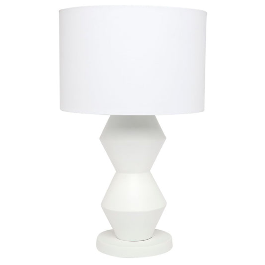 Angular Table Lamp - White