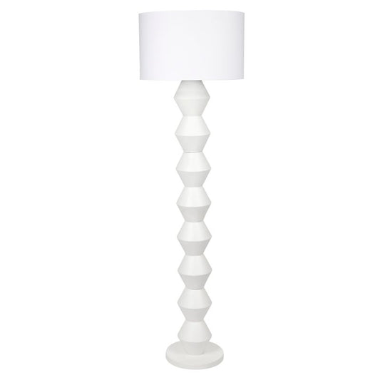 Angular Floor Lamp - White