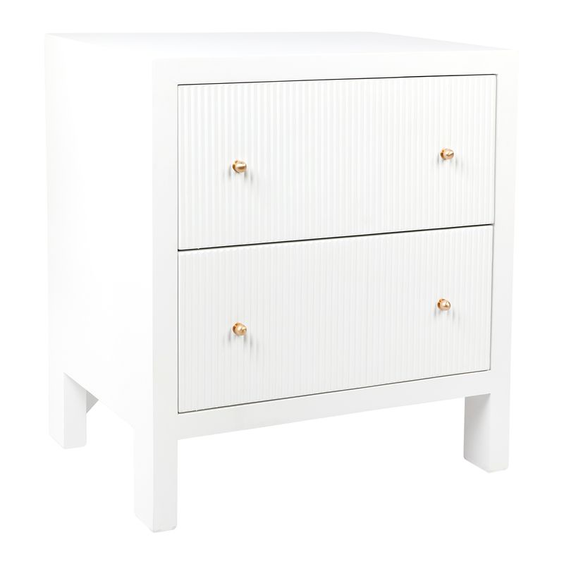 Vittoria Bedside Table - Large White