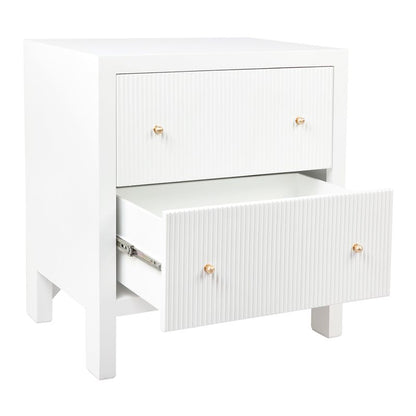 Vittoria Bedside Table - Large White