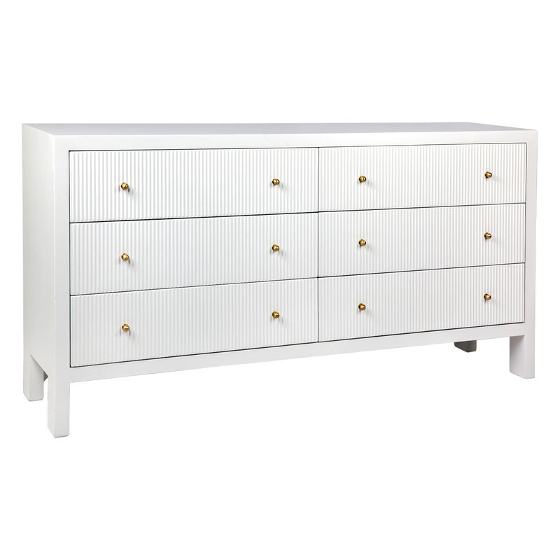 Vittoria 6 Drawer Chest - White