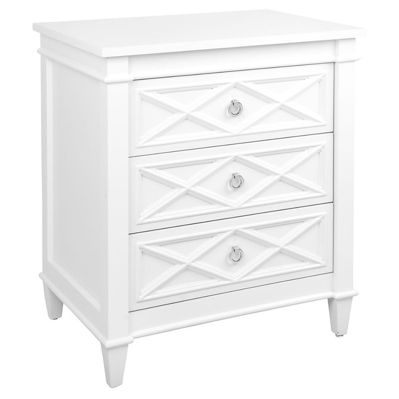 Cape Cod Bedside Table -  Large White