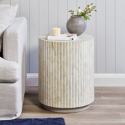 Asmara Side Table - Grey