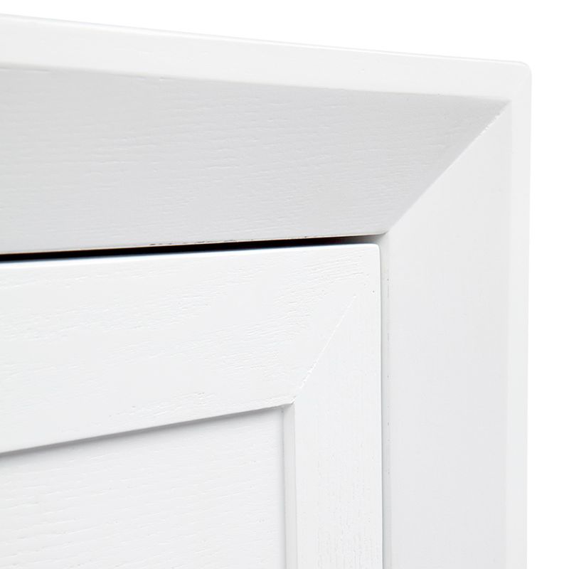 Biarritz 4 Drawer Oak Chest - White