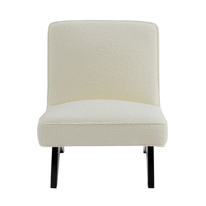 Rowan Slipper Chair - White Boucle