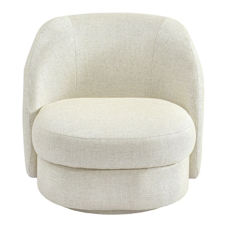 Delia Swivel Chair - Natural Linen