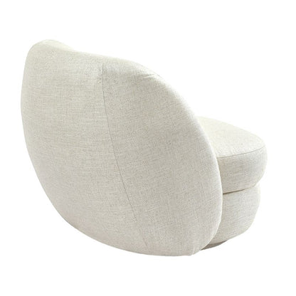 Delia Swivel Chair - Natural Linen