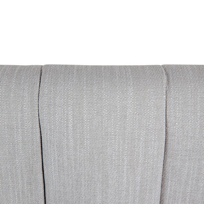 Manhattan Panelled King Bedhead - Grey Linen