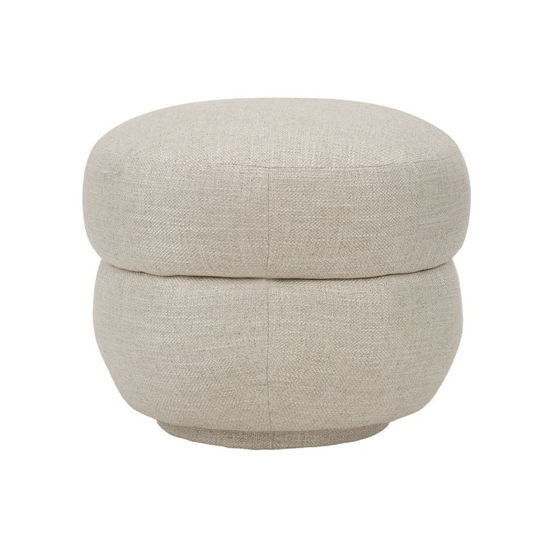 Delia Foot Stool - Natural Linen