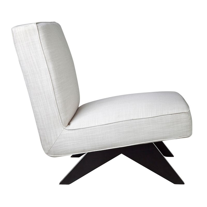 Rowan Slipper Chair - Off White Linen