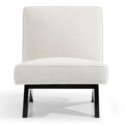 Rowan Slipper Chair - Off White Linen