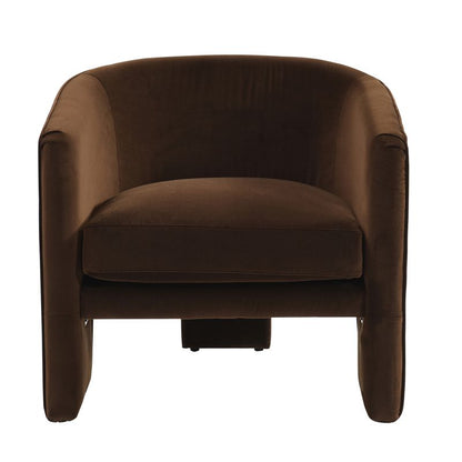 Tayla Arm Chair - Dark Chocolate Velvet