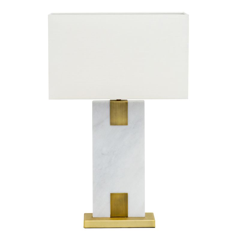 Navarro Marble Table Lamp - White