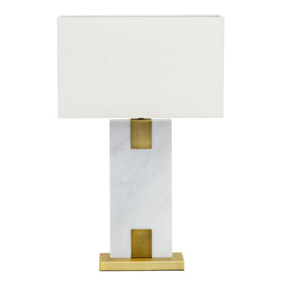 Navarro Marble Table Lamp - White