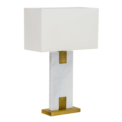 Navarro Marble Table Lamp - White