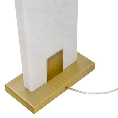 Navarro Marble Table Lamp - White