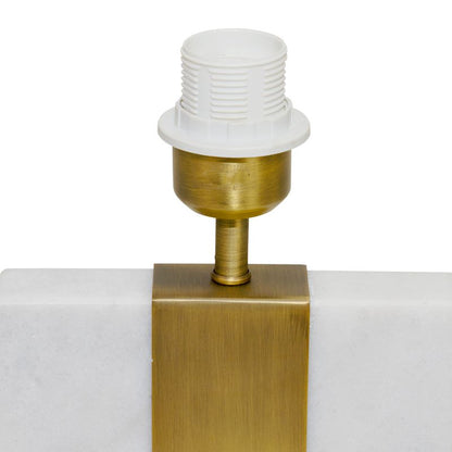Navarro Marble Table Lamp - White