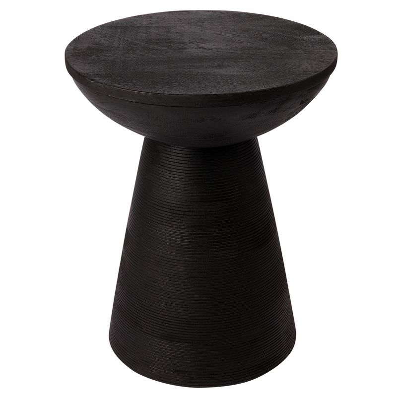 Trinidad Mango Wood Side Table - Black