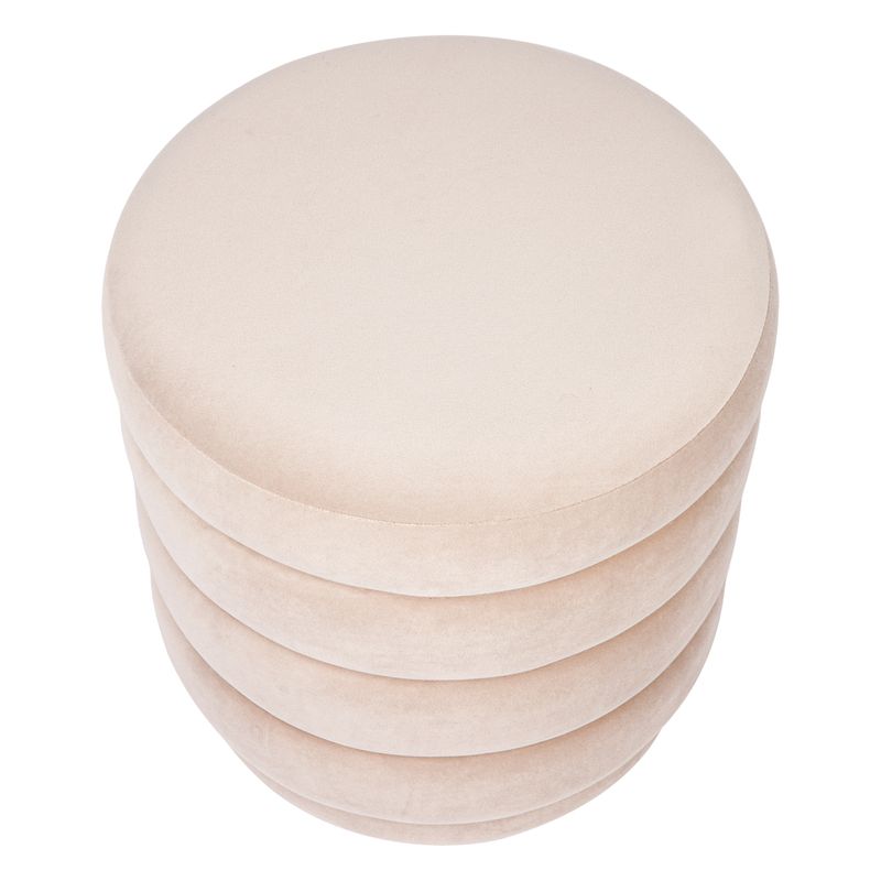 Celeste Stool - Nude Velvet