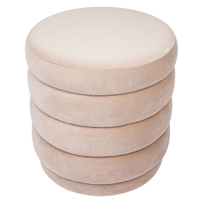 Celeste Stool - Nude Velvet