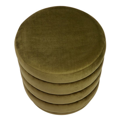 Celeste Stool - Olive Velvet