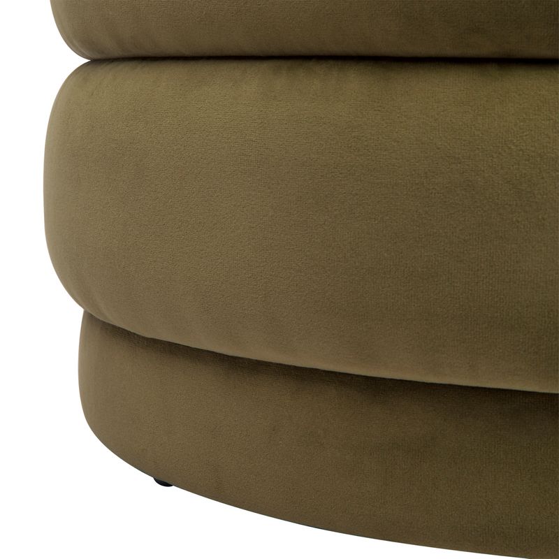 Celeste Stool - Olive Velvet