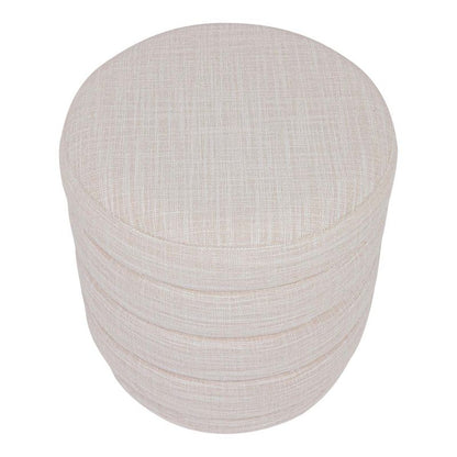 Celeste Stool - Off White Linen