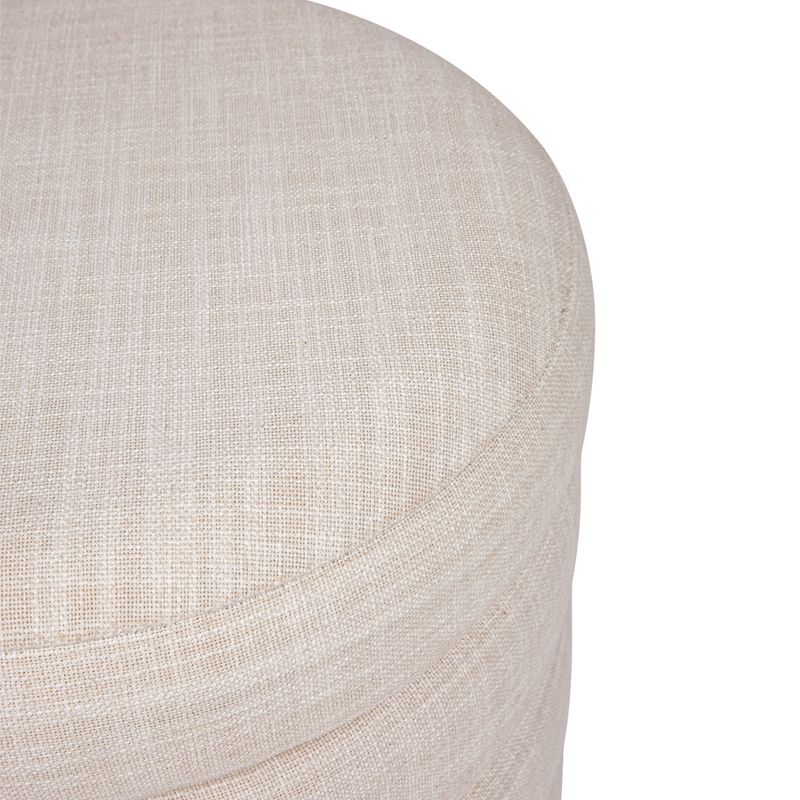 Celeste Stool - Off White Linen