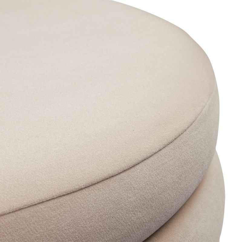 Celeste Storage Bench Ottoman - Nude Velvet