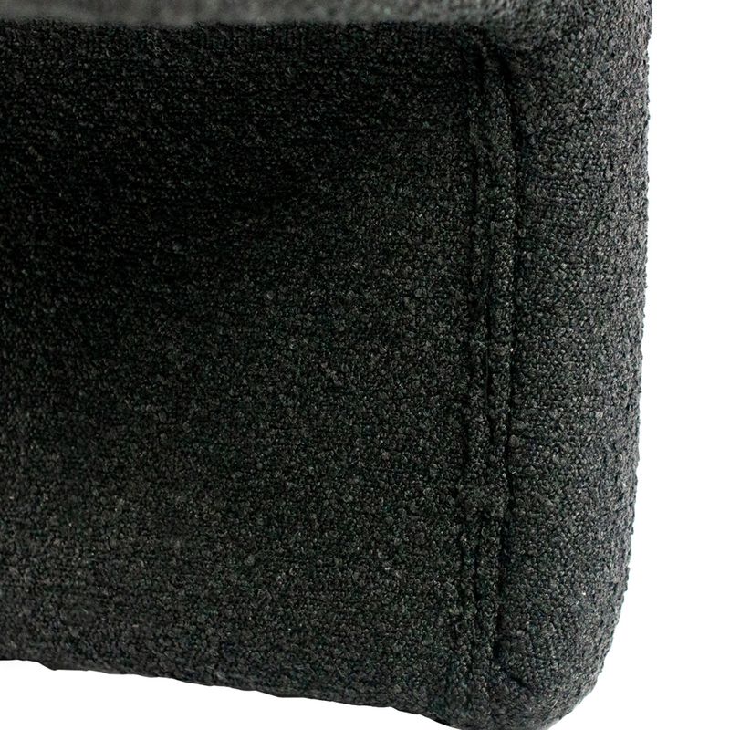 Kurva Bench Ottoman - Black Boucle