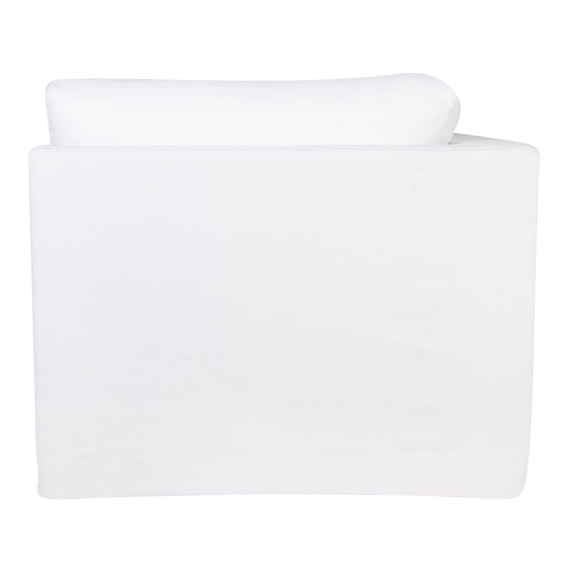 Suffolk Slip Cover Corner Seat Chair - White Linen