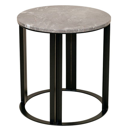 Cezar Marble Side Table – Grey