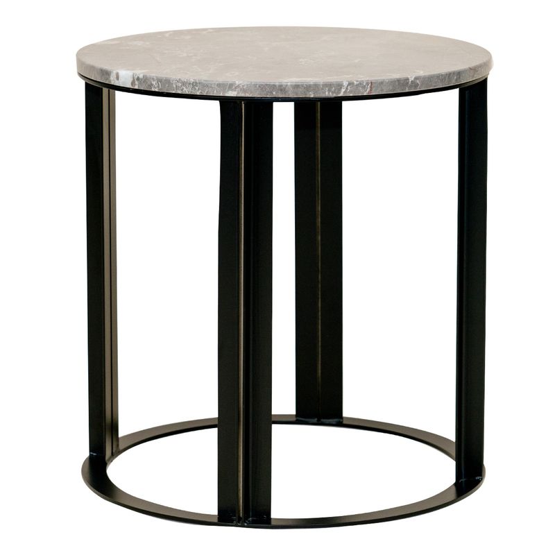 Cezar Marble Side Table – Grey