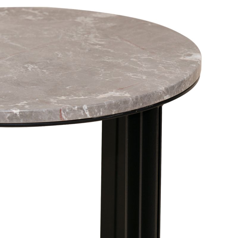 Cezar Marble Side Table – Grey