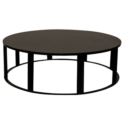 Cezar Marble Coffee Table – Black – Large