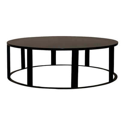 Cezar Marble Coffee Table – Black – Medium