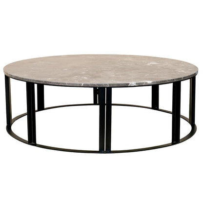 Cezar Marble Coffee Table – Grey – Large