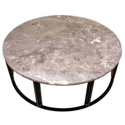 Cezar Marble Coffee Table – Grey – Large